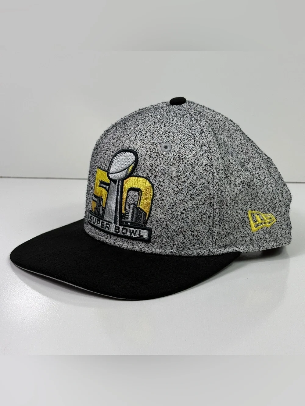 Super Bowl 50 Hat New Era 9FIFTY Snapback Men's OSFA Gray Black NFL Broncos